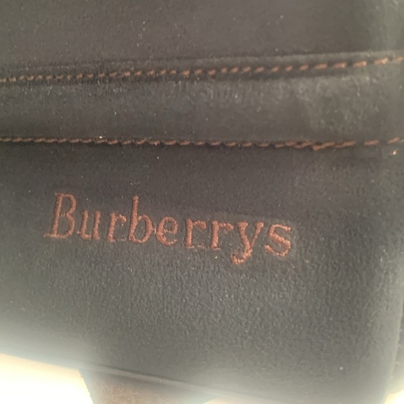 BURBERRY Nova Check True Vintage Handbag Top Handle Suede and Leather Small Mini - Picture 8 of 17